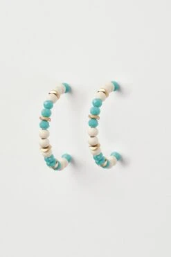 Beaded Hoop Earrings 11 Beaded Hoop Earrings -Blue Illusion bie com13.101648 Edit