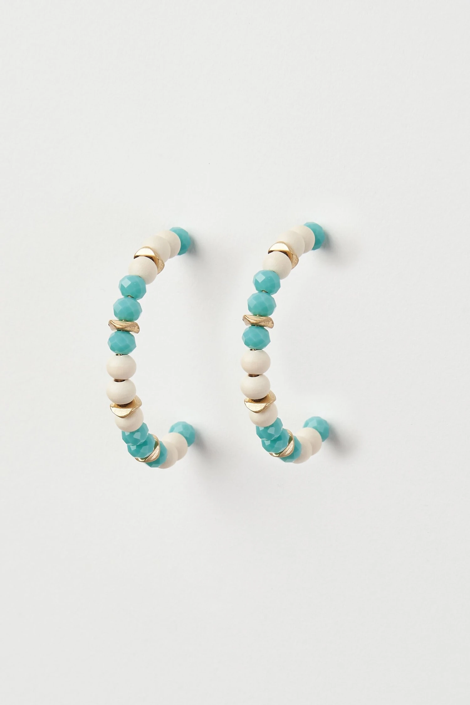 Beaded Hoop Earrings 6 Beaded Hoop Earrings - Image 4