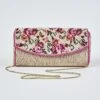 Agnes Floral Clutch -Blue Illusion bie com5622 Edit