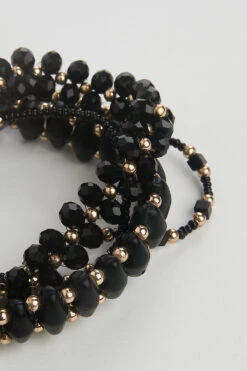 Black And Gold Bracelet Set -Blue Illusion blackandgoldbracelet00001 edit