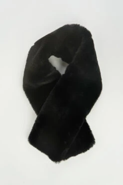 Black Faux Fur Collar