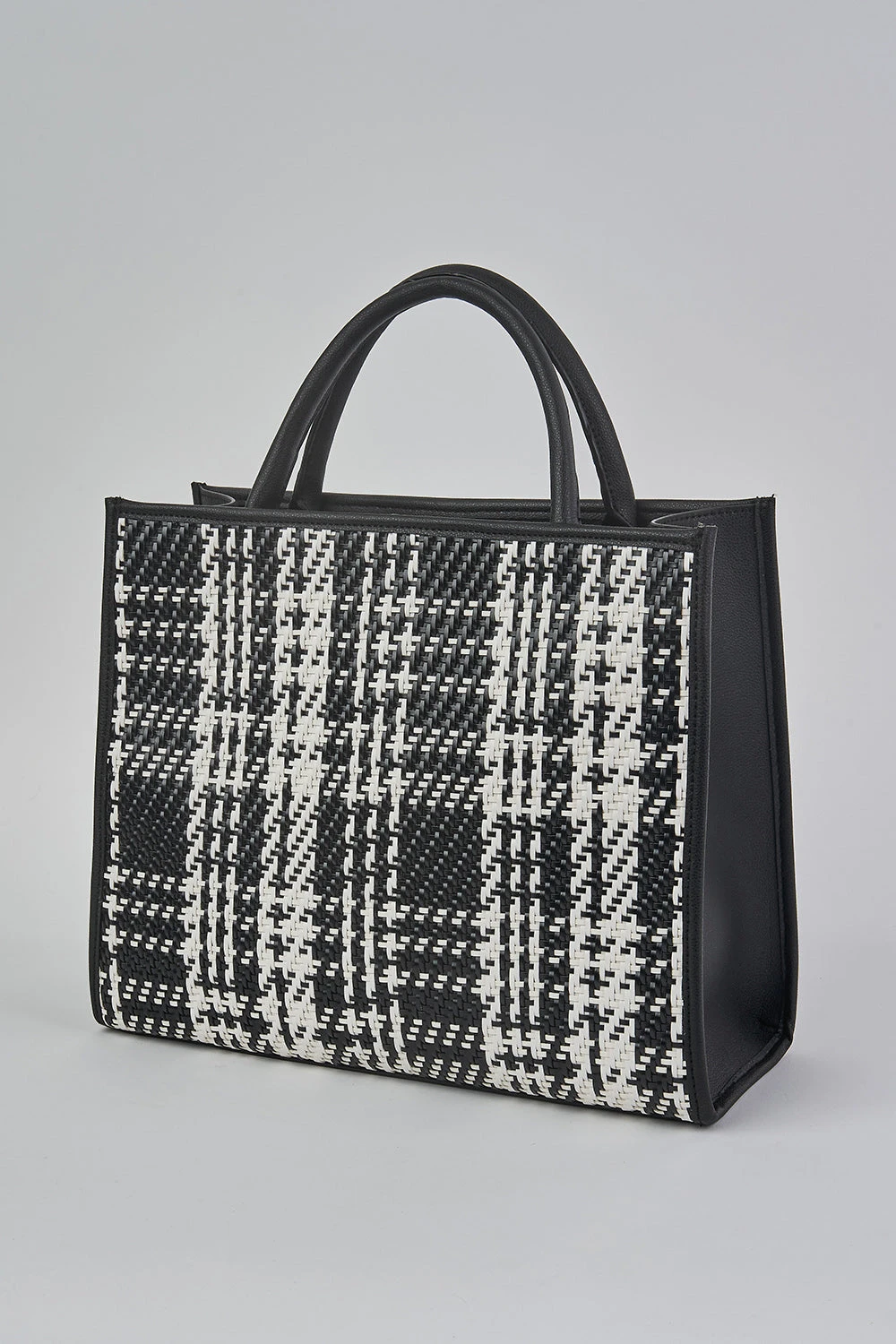 Black White Tweed Tote 6 Black White Tweed Tote - Image 4