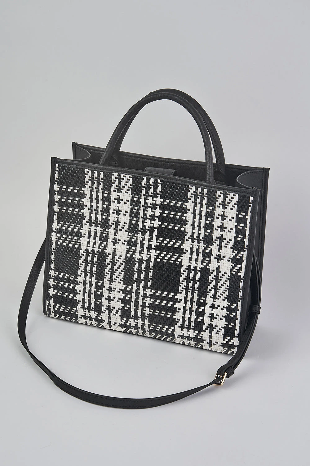 Black White Tweed Tote 8 Black White Tweed Tote - Image 6