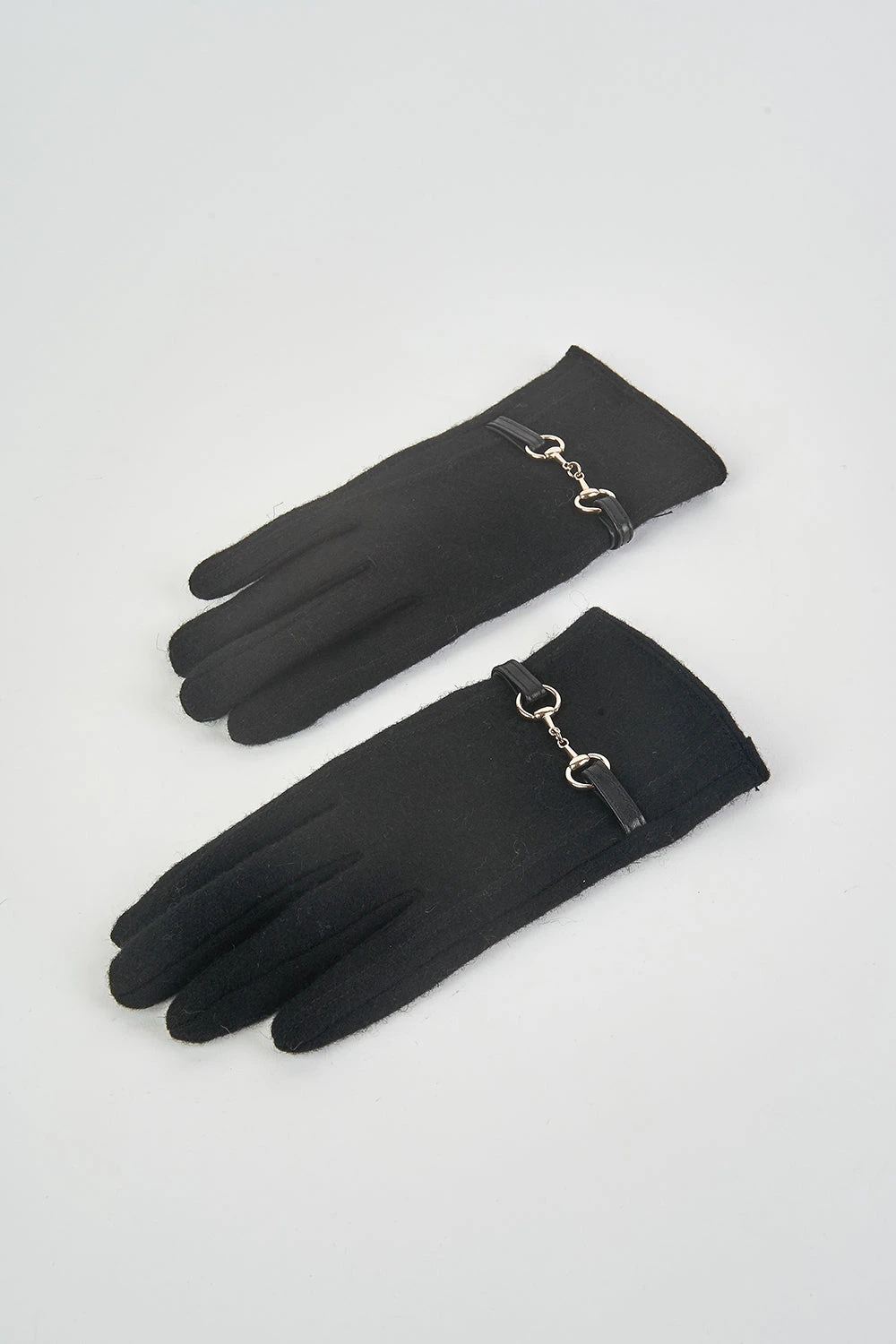 Black Wool Blend Glove 3 Black Wool Blend Glove