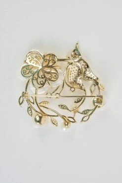 Blossom Bird Brooch -Blue Illusion blossombird00001