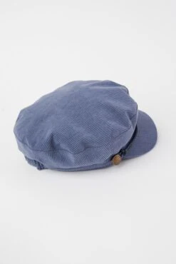 Charlie Cord Baker Boy Cap -Blue Illusion charliecordboycap00008