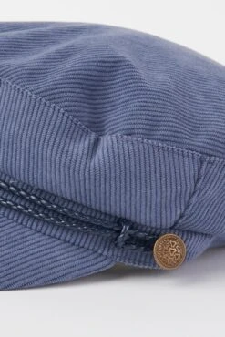 Charlie Cord Baker Boy Cap -Blue Illusion charliecordboycap00009
