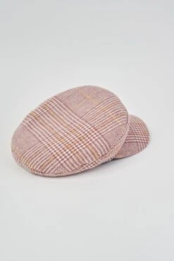Check Baker Boy Cap 12 Check Baker Boy Cap -Blue Illusion checkbakerboy00001 edit