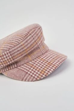 Check Baker Boy Cap 9 Check Baker Boy Cap -Blue Illusion checkbakerboy00004 edit