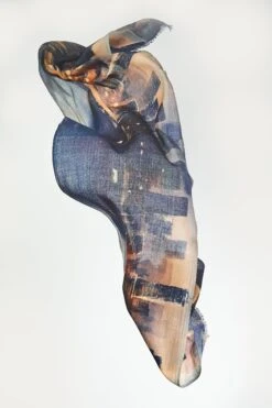 City Scape Print Scarf