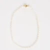 Classic Pearl Choker Necklace -Blue Illusion classicpearlchokernl00002