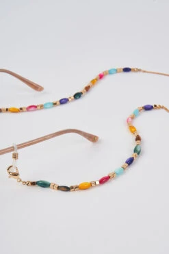 Coloured Beads Glasses Chain