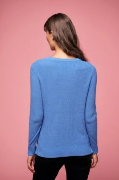 Cotton Rib Jumper 8 Cotton Rib Jumper -Blue Illusion cottonribjumper7305701edit