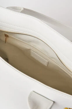 Floral Embroidery Leather Tote -Blue Illusion floralembleathertote00004 edit