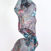 Floral Paisley Print Scarf -Blue Illusion floralpaisley00004 2