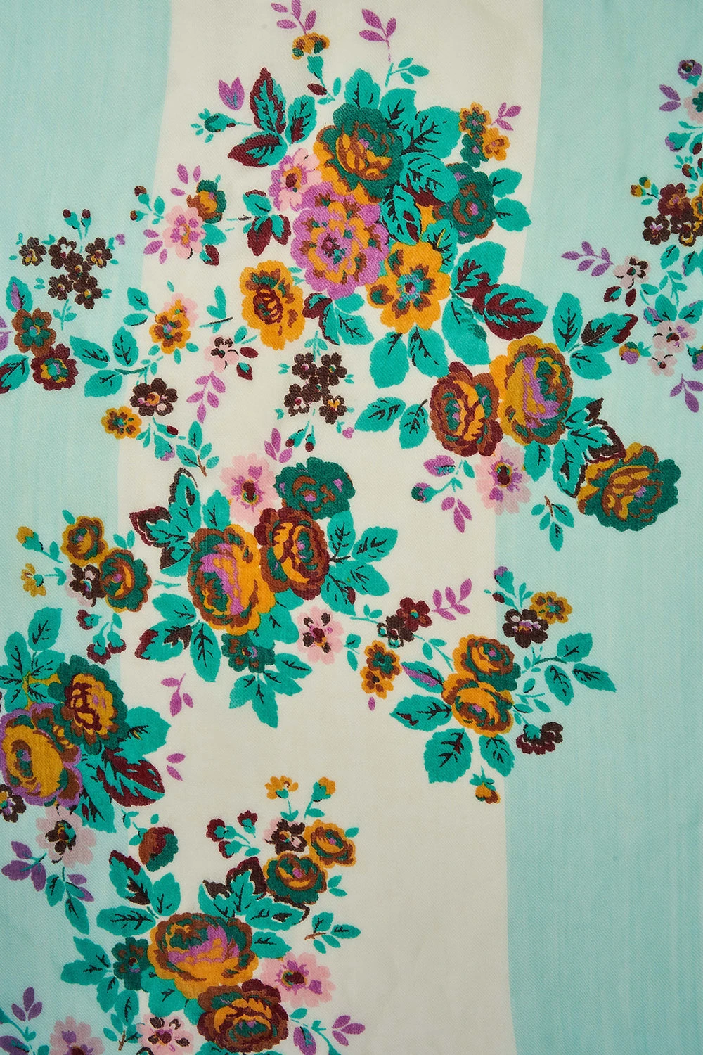 Floral Stripe Scarf 5 Floral Stripe Scarf - Image 3