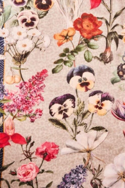 Floral Zebra Border Scarf -Blue Illusion floralzebraborderscarf edit