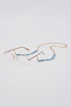 Aqua Resin Glasses Chain