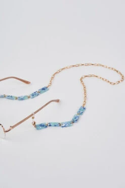 Aqua Resin Glasses Chain -Blue Illusion glasschains00008 2
