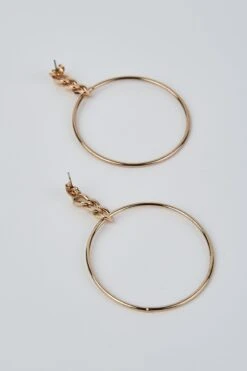 Gold Hoop Earrings -Blue Illusion goldhoop00003