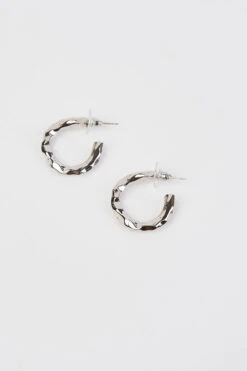 Hammered Hoop Earrings 7 Hammered Hoop Earrings -Blue Illusion hammeredhoops00001 2