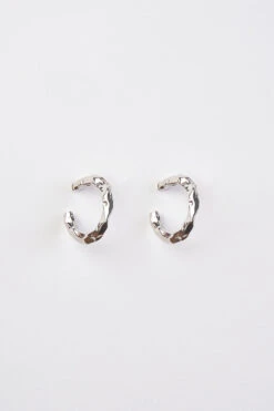 Hammered Hoop Earrings