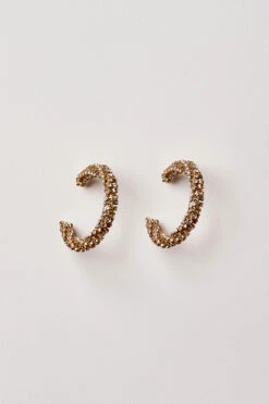 Rhinestone Hoop Earring