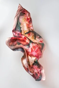 Houndstooth Watercolour Scarf -Blue Illusion houndstooth00005