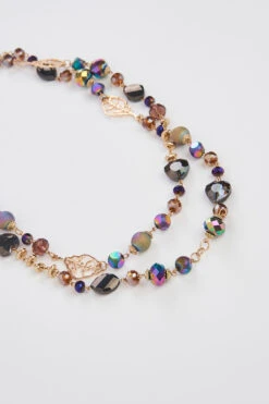 Iridescent Multi Necklace -Blue Illusion iridecentmultinl00002 2