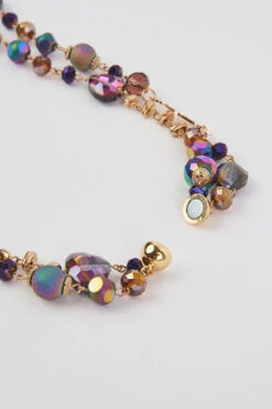 Iridescent Multi Necklace -Blue Illusion iridecentmultinl00004 2