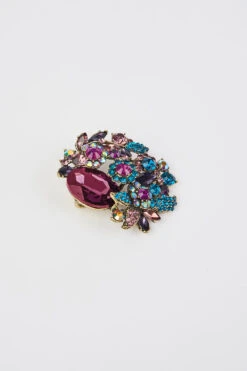 Jewel Cluster Brooch