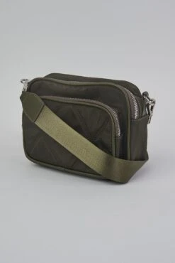 Khaki Crossbody Bag -Blue Illusion khakicrossbody00004