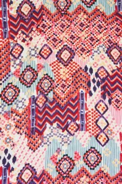 Mosaic Print Scarf -Blue Illusion mosaicprintscarf web