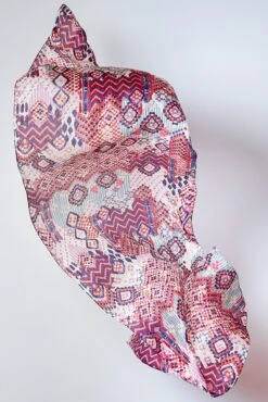 Mosaic Print Scarf -Blue Illusion mosaicprintscarf00003