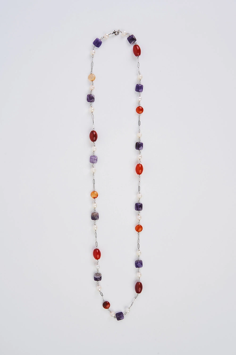 Multi Stone Link Necklace 3 Multi Stone Link Necklace