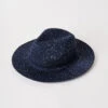 Navy Shimmer Weave Fedora 2 Navy Shimmer Weave Fedora -Blue Illusion navyshimmer5 edit