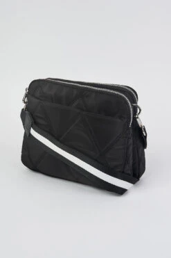 Black Noele Crossbody Bag -Blue Illusion noelenylon00013 edit