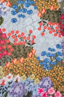 Noir Floral Scarf -Blue Illusion noirfloral00001 web