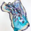 Painted Square Scarf -Blue Illusion paintedsquare00003 2