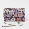 Painterly Flower Embroidered Clutch -Blue Illusion painterlyclutch00004