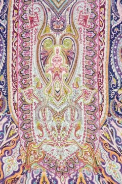 Paisley Silk Scarf -Blue Illusion paisleysilk00006