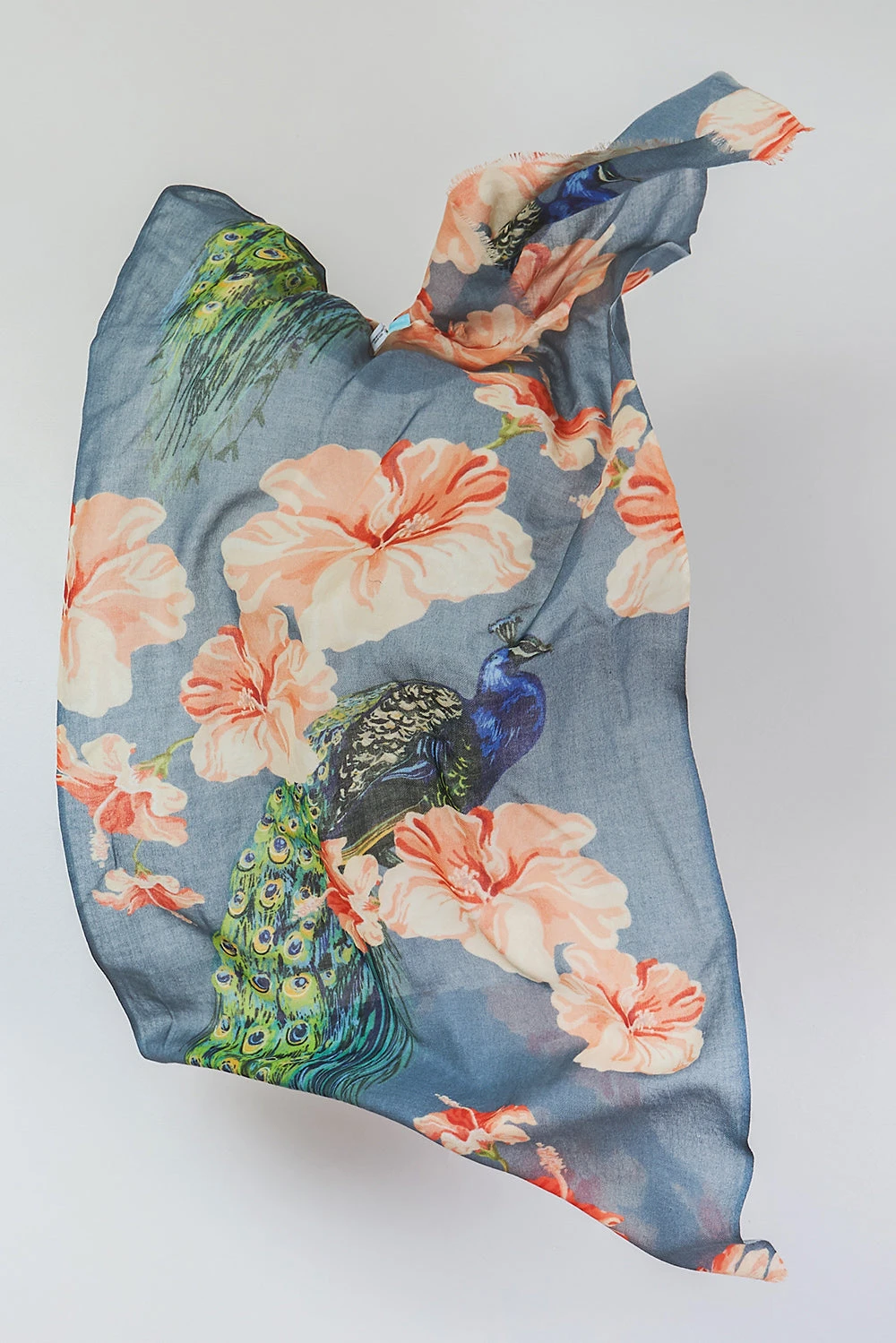 Peacock Bloom Scarf 3 Peacock Bloom Scarf