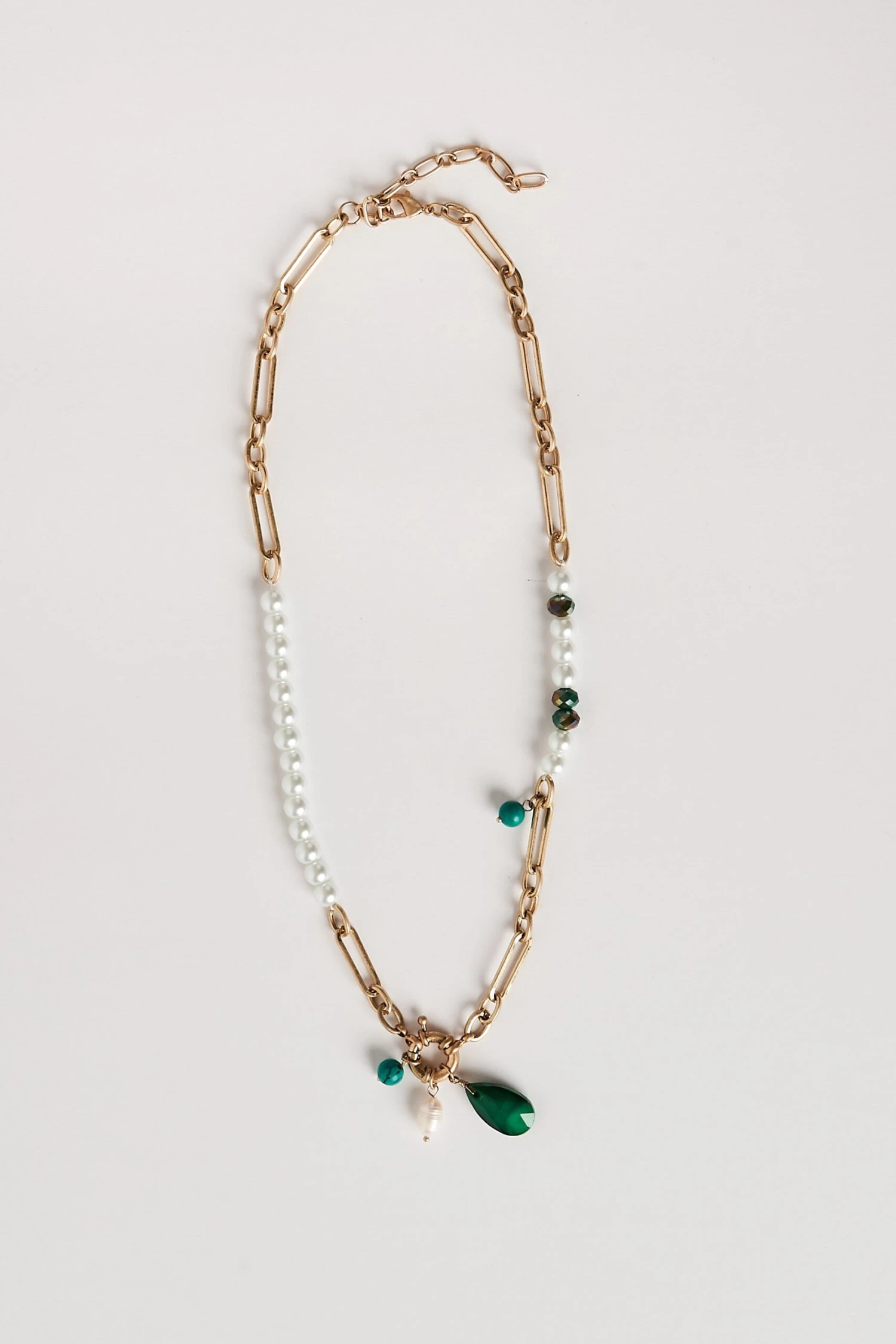 Pearl Charm Necklace 3 Pearl Charm Necklace