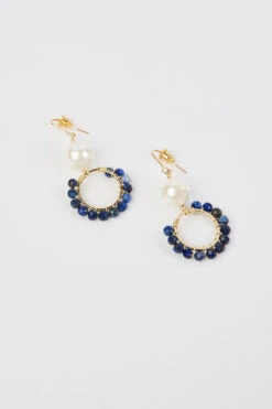 Pearl Drop Earrings -Blue Illusion pearldrop00003 2