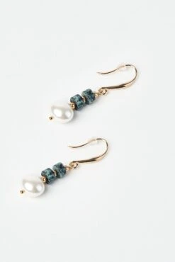 Pearl Resin Earrings -Blue Illusion pearlresinearrings00001