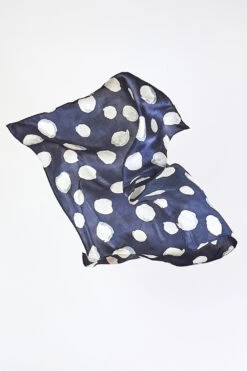 Polka Dot Square Scarf -Blue Illusion polkadot00002 2