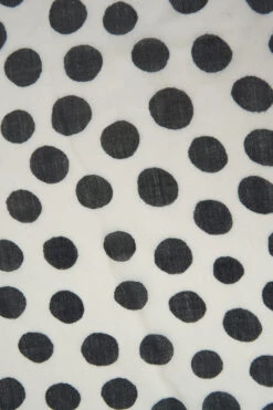 Polka Dot Wool Blend Scarf -Blue Illusion polkadot00004 edit