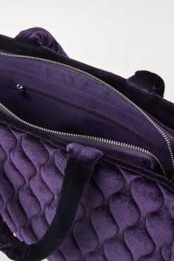 Quilted Velvet Tote 10 Quilted Velvet Tote -Blue Illusion quiltedvelvet00003 2