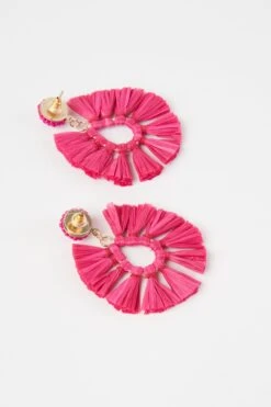 Raffia Tassel Earrings