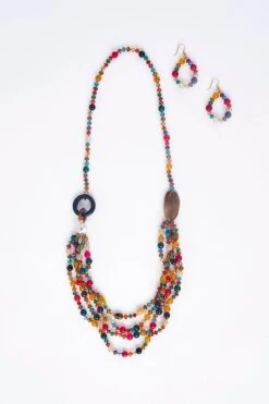 Rainbow Multistrand Necklace 7 Rainbow Multistrand Necklace -Blue Illusion rainbowmultistrand00001